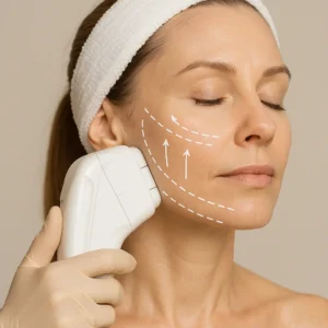 Woman having HI-FU to reduce wrinkles call LA LIPO Worcestershire Now!