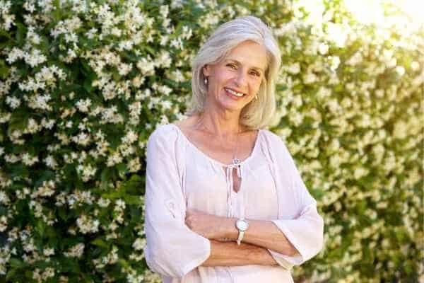 Older woman happy with urinary incontinence treatment Worcestershire