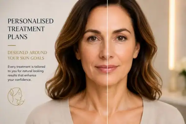 Before and after results of Collagen Lift Therapy Worcestershire